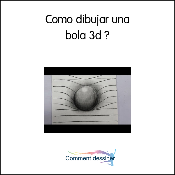 Como dibujar una bola 3d